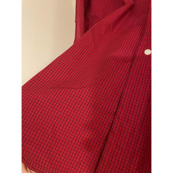 Tommy Hilfiger red and blue long sleeve button down shirt size 16 - Picture 4 of 8